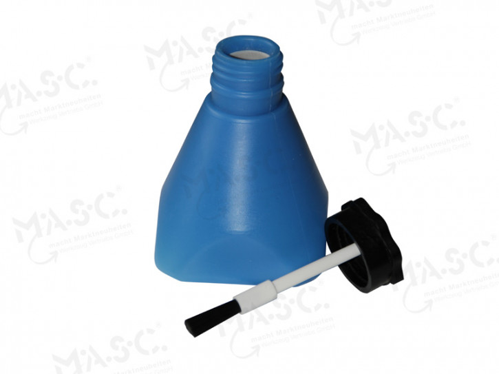 MASC Soldering fluid bottle with brush and outlet guard blue