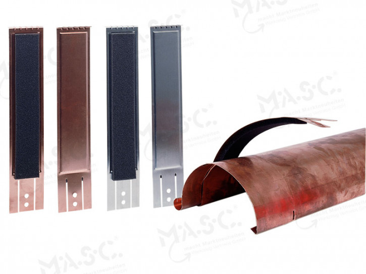 Raccord pour chéneau en zinc 330 x60 x10 mm