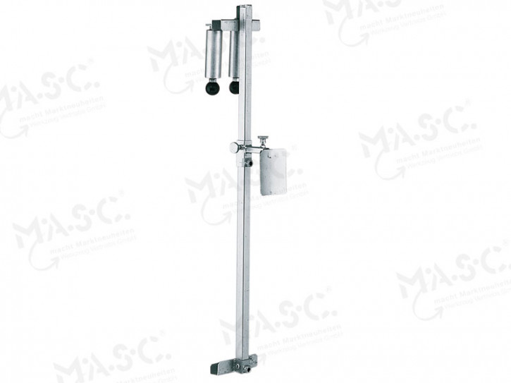 MASC sheet metal roll holder with guide rollers