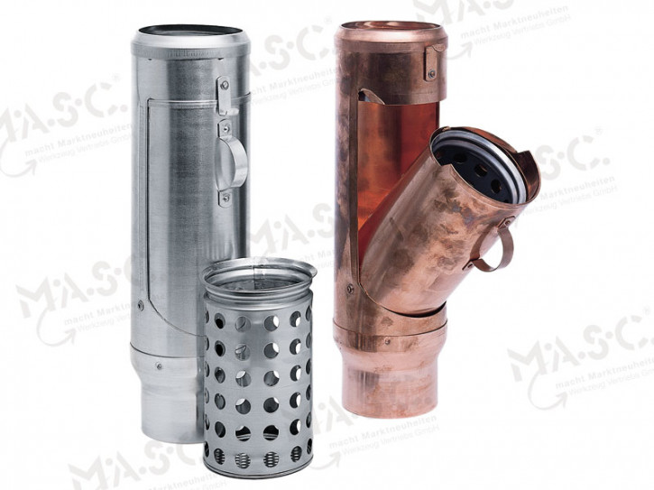 Récupérateur de feuilles en zinc, pour tuyaux de 87 mm