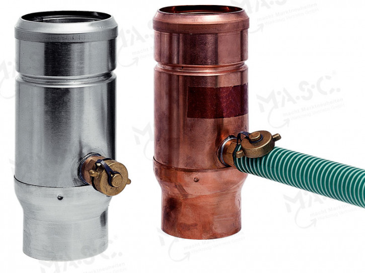 Zinc Rainwater Collector with Filter, 80 mm