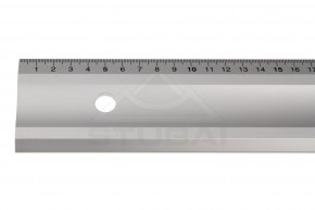 Alu Lineal eloxiert m. Maßeinteilung 1000 mm